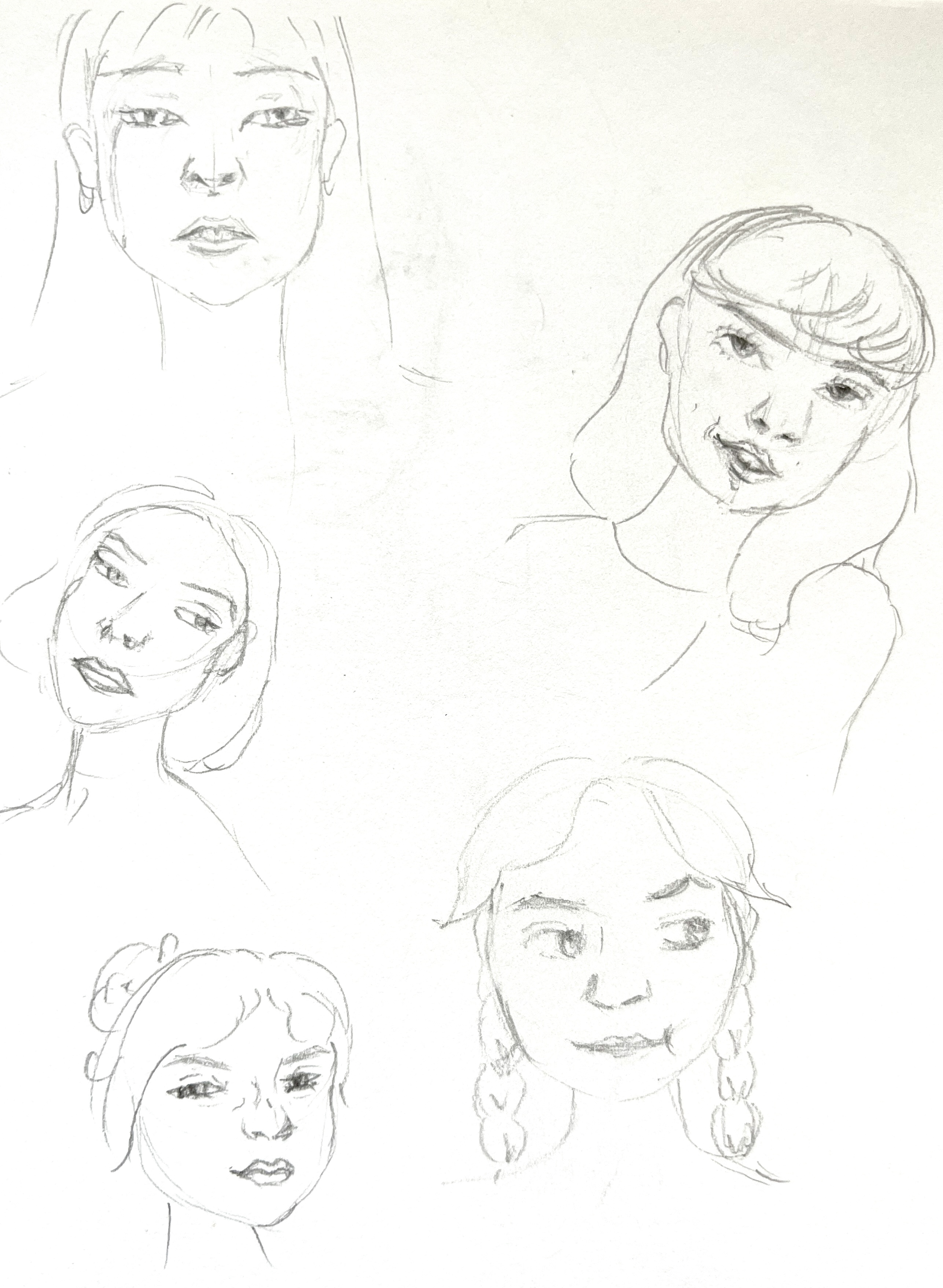 Graphite Facial Sketch