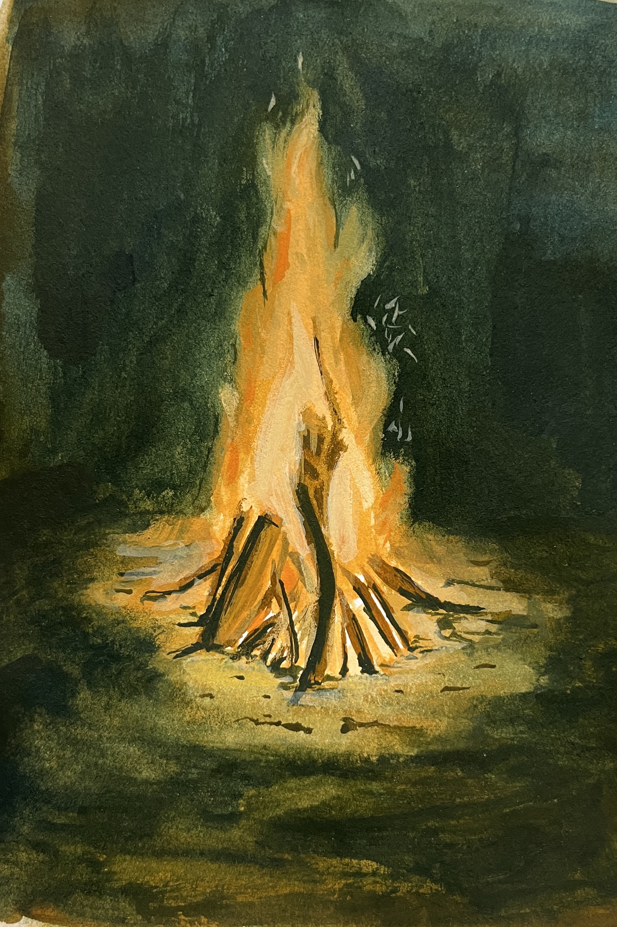 Watercolor Fire